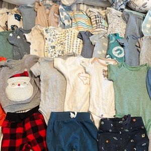 40 piece baby boy clothes bundle size 0-3 and 3 months